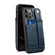 iPhone 13 Pro Max TPU + PU Leather Shockproof Protective Case with Card Slots and Hand Strap  - Blue
