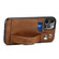 iPhone 13 Pro Max TPU + PU Leather Shockproof Protective Case with Card Slots and Hand Strap  - Brown