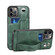 iPhone 13 Pro Max TPU + PU Leather Shockproof Protective Case with Card Slots and Hand Strap  - Green