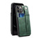 iPhone 13 Pro Max TPU + PU Leather Shockproof Protective Case with Card Slots and Hand Strap  - Green