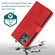 iPhone 13 Pro Max Skin-feel Crazy Horse Texture Zipper Wallet Bag Horizontal Flip Leather Case with Holder & Card Slots & Wallet & Lanyard  - Red