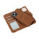 iPhone 13 Pro Max Retro 2 in 1 Detachable Horizontal Flip Leather Case with Card Slots & Wallet  - Brown