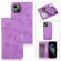 iPhone 13 Pro Max Retro 2 in 1 Detachable Horizontal Flip Leather Case with Card Slots & Wallet  - Purple