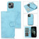 iPhone 13 Pro Max Retro 2 in 1 Detachable Horizontal Flip Leather Case with Card Slots & Wallet  - Blue