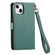 iPhone 13 Pro Max Love Zipper Lanyard Leather Phone Case - Green