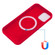 iPhone 13 Pro Max Shockproof Silicone Magnetic Magsafe Case  - Red