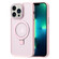 iPhone 13 Pro Max Skin Feel MagSafe Magnetic Holder Phone Case - Pink