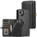 iPhone 13 Pro Max Strong Magnetic Detachable Horizontal Flip Leather Case with Card Slots & Wallet  - Black