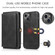 iPhone 13 Pro Max Strong Magnetic Detachable Horizontal Flip Leather Case with Card Slots & Wallet  - Black