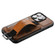 iPhone 13 Pro Max Suteni H13 Card Wallet Wrist Strap Holder PU Phone Case - Brown