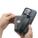 iPhone 13 Pro Max Suteni H13 Card Wallet Wrist Strap Holder PU Phone Case - Blue