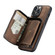 iPhone 13 Pro Max JEEHOOD Magnetic Zipper Horizontal Flip Leather Case with Holder & Card Slot & Wallet  - Brown