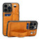 iPhone 13 Pro Max Suteni 215 Wrist Strap PU Phone Case  - Khaki