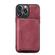 iPhone 13 Pro Max JEEHOOD Magnetic Zipper Horizontal Flip Leather Case with Holder & Card Slot & Wallet  - Red