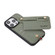 iPhone 13 Pro Max ABEEL Carbon Fiber RFID Card Holder Phone Case - Green