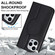 iPhone 13 Pro Max Rhombic MagSafe RFID Anti-Theft Wallet Leather Phone Case - Black