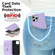 iPhone 13 Pro Max Rhombic MagSafe RFID Anti-Theft Wallet Leather Phone Case - Purple