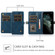 iPhone 13 Pro Max Strong Magnetic Detachable Horizontal Flip Leather Case with Card Slots & Wallet  - Blue