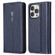 iPhone 13 Pro Max GEBEI PU+TPU Horizontal Flip Protective Case with Holder & Card Slots  - Blue