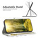 iPhone 13 Pro Max Diamond Lattice Zipper Wallet Leather Flip Phone Case  - White