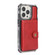 iPhone 13 Pro Max Wallet Card Shockproof Phone Case - Red