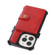 iPhone 13 Pro Max Wallet Card Shockproof Phone Case - Red