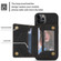 iPhone 13 Pro Max Zipper Card Holder Phone Case  - Black