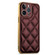 iPhone 13 Pro Max Suteni Electroplated Big Diamond Grid Leather Soft TPU Phone Case - Purple