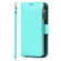 iPhone 13 Pro Max Microfiber Zipper Horizontal Flip Leather Case with Holder & Card Slots & Wallet  - Mint Green