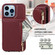 iPhone 13 Pro Max Crossbody Lanyard Zipper Wallet Leather Phone Case - Wine Red