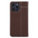iPhone 13 Pro Max GEBEI Top-grain Horizontal Flip Leather Phone Case - Brown