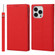 iPhone 13 Pro Max Litchi Texture Genuine Leather Phone Case With Lanyard & Holder & Card Slots & Wallet  - Red