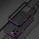 iPhone 13 Pro Max Aurora Series Lens Protector + Metal Frame Protective Case  - Black Purple