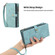 iPhone 13 Pro Max Zipper Wallet Detachable MagSafe Leather Phone Case - Blue