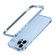 iPhone 13 Pro Max Aurora Series Lens Protector + Metal Frame Protective Case  - Blue Silver