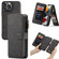 iPhone 13 Pro Max CaseMe 007 Multifunctional Detachable Billfold Phone Leather Case  - Black