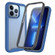 iPhone 13 Pro Starry Sky Solid Color Series Shockproof PC + TPU Case with PET Film  - Royal Blue