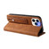 iPhone 13 Pro Wristband Magnetic Leather Phone Case  - Brown