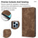 iPhone 13 Pro RFID Anti-theft Brush Magnetic Leather Phone Case  - Brown