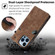 iPhone 13 Pro RFID Anti-theft Brush Magnetic Leather Phone Case  - Brown