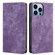 iPhone 13 Pro RFID Anti-theft Brush Magnetic Leather Phone Case  - Purple