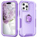 iPhone 13 Pro 3 in 1 PC + TPU Phone Case with Ring Holder  - Purple
