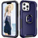 iPhone 13 Pro 3 in 1 PC + TPU Phone Case with Ring Holder  - Navy Blue