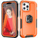 iPhone 13 Pro 3 in 1 PC + TPU Phone Case with Ring Holder  - Orange
