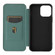 iPhone 13 Pro Carbon Fiber Texture Horizontal Flip TPU + PC + PU Leather Case with Card Slot  - Green