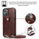 iPhone 13 Pro Shockproof PU Leather + TPU Protective Case with Card Slot & Lanyard  - Brown