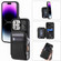 iPhone 13 Pro Zipper Card Slots RFID Phone Case - Black