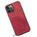 iPhone 13 Pro Card Slots Full Coverage PU+TPU Phone Case  - Red