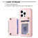 iPhone 13 Pro BF27 Metal Ring Card Bag Holder Phone Case - Pink