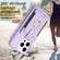 iPhone 13 Pro BF27 Metal Ring Card Bag Holder Phone Case - Purple